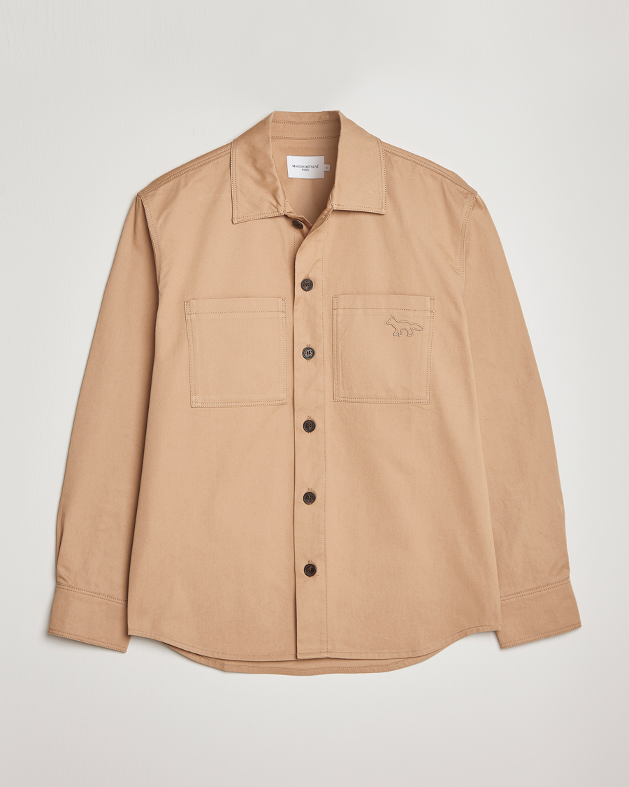 Herren | Jacken | Maison Kitsuné | Cotton Shirt Jacket Beige