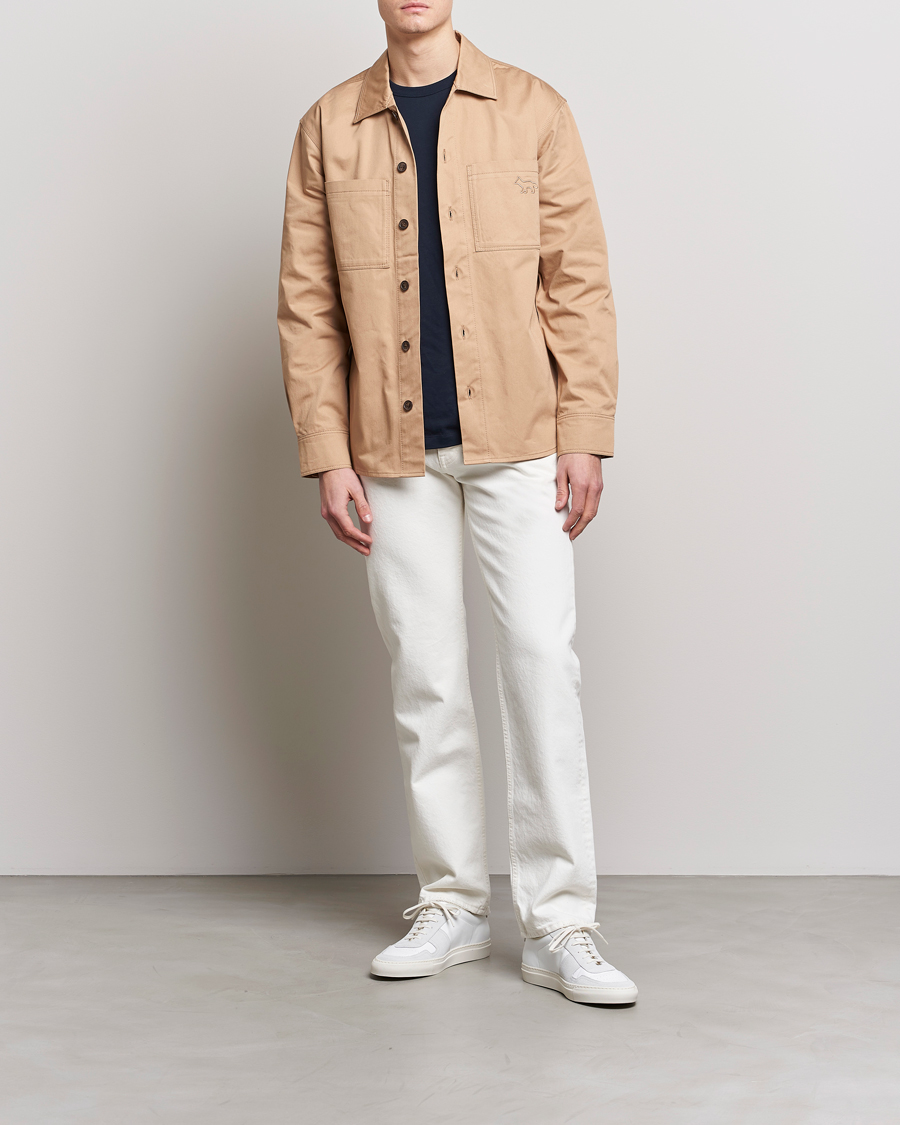 Herren | Jacken | Maison Kitsuné | Cotton Shirt Jacket Beige