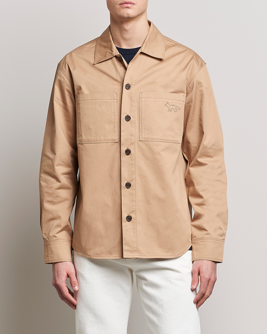 Herren | Jacken | Maison Kitsuné | Cotton Shirt Jacket Beige