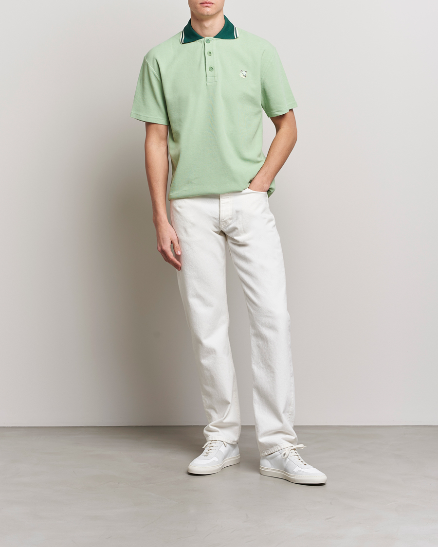 Herren | Poloshirts | Maison Kitsuné | Tonal Fox Head Polo Mint