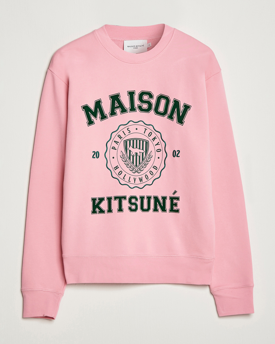 Herren | Pullover | Maison Kitsuné | Varsity Comfort Sweatshirt Strawberry