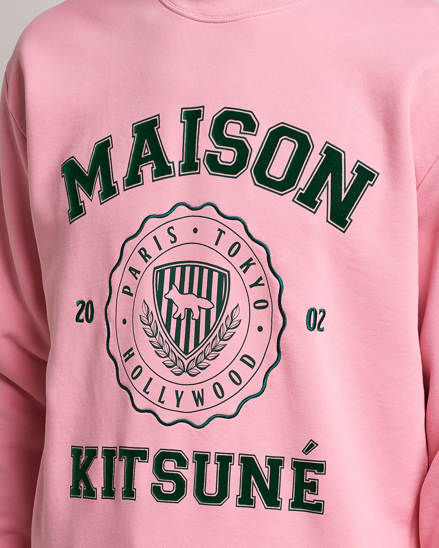 Herren | Pullover | Maison Kitsuné | Varsity Comfort Sweatshirt Strawberry