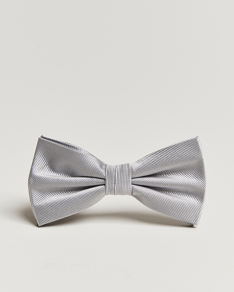 Herren | Amanda Christensen Pre Tie Silk Silver | Amanda Christensen | Pre Tie Silk Silver