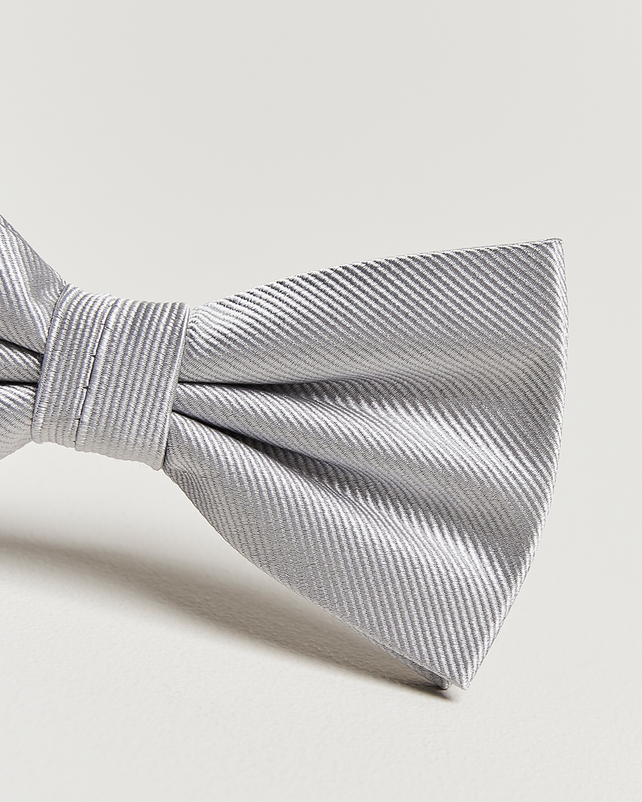 Herren | Amanda Christensen Pre Tie Silk Silver | Amanda Christensen | Pre Tie Silk Silver