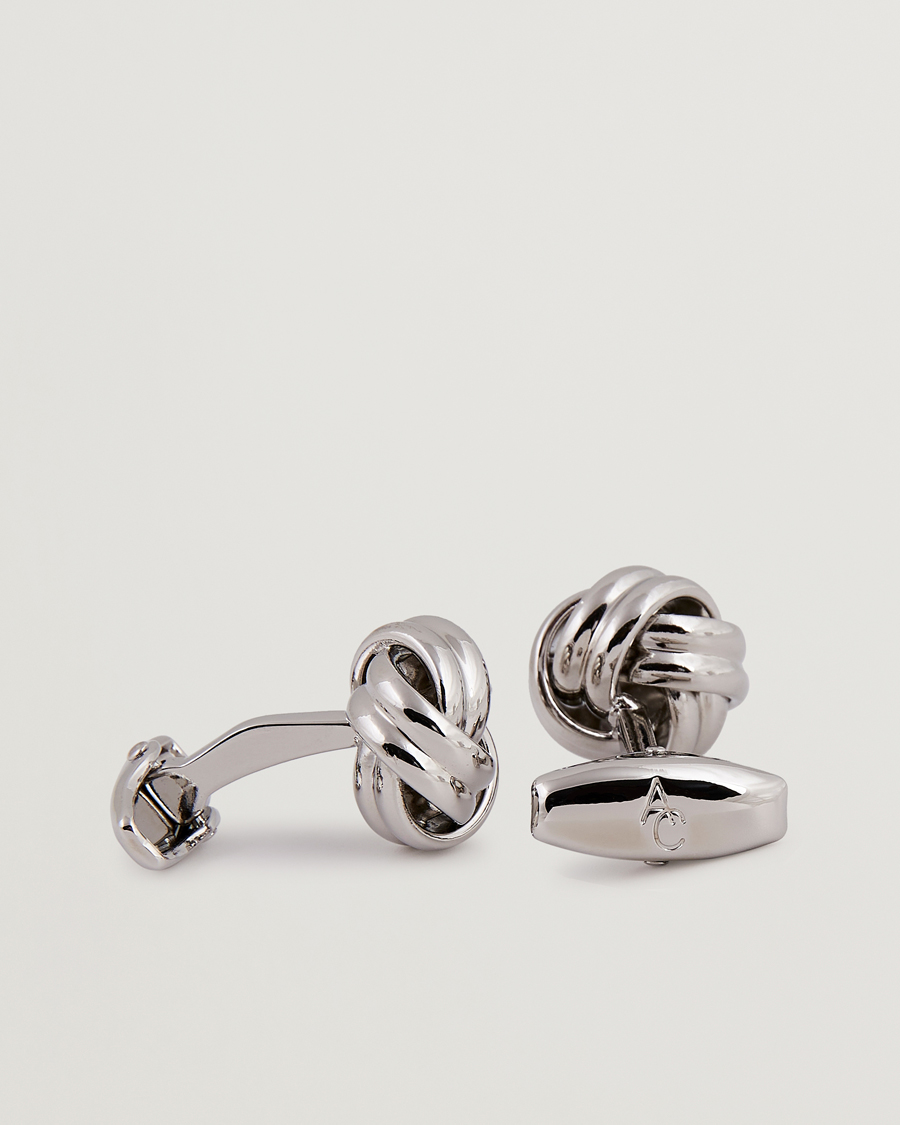Herren | Accessoires | Amanda Christensen | Knot Cufflink & Shirt Studs Set Silver