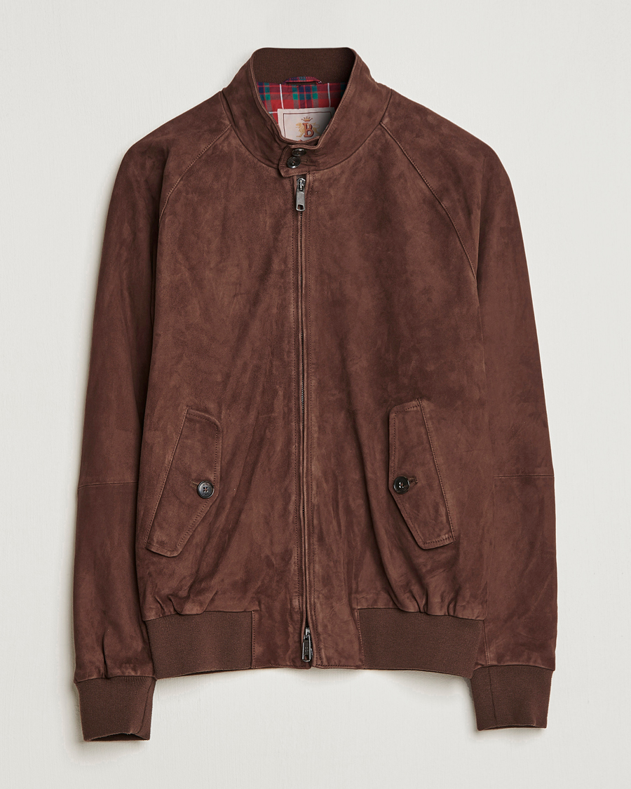Herren | Jacken | Baracuta | G9 Suede Jacket Chocolate