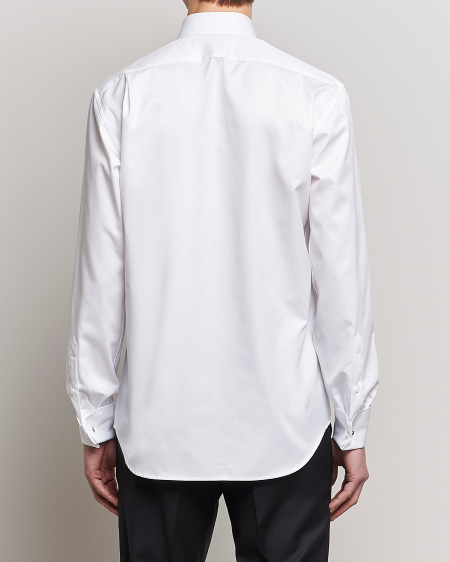 Herren | Hemden | Stenströms | Fitted Body Smoking Shirt White