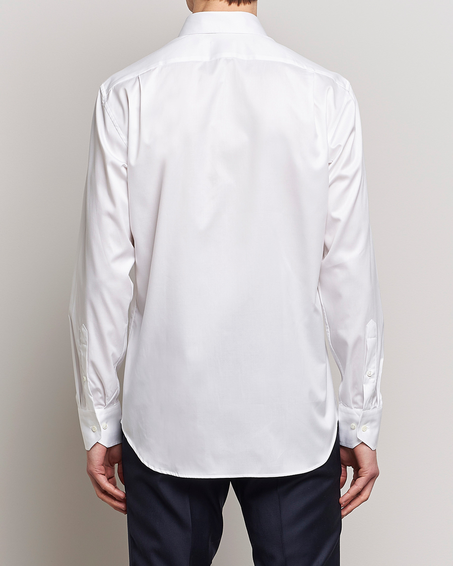 Herren | Hemden | Stenströms | Slimline Twofold Stretch Shirt White