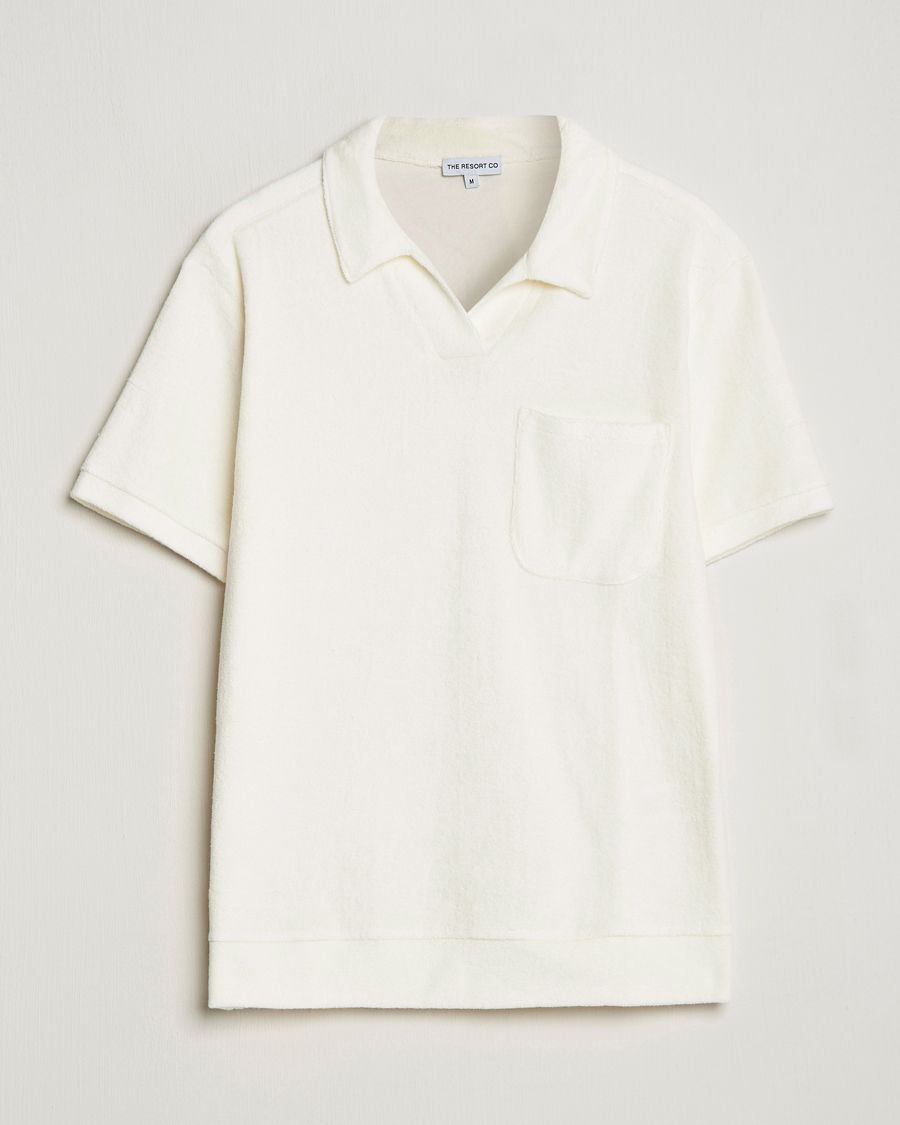 Herren | Poloshirts | The Resort Co | Terry Polo Shirt White