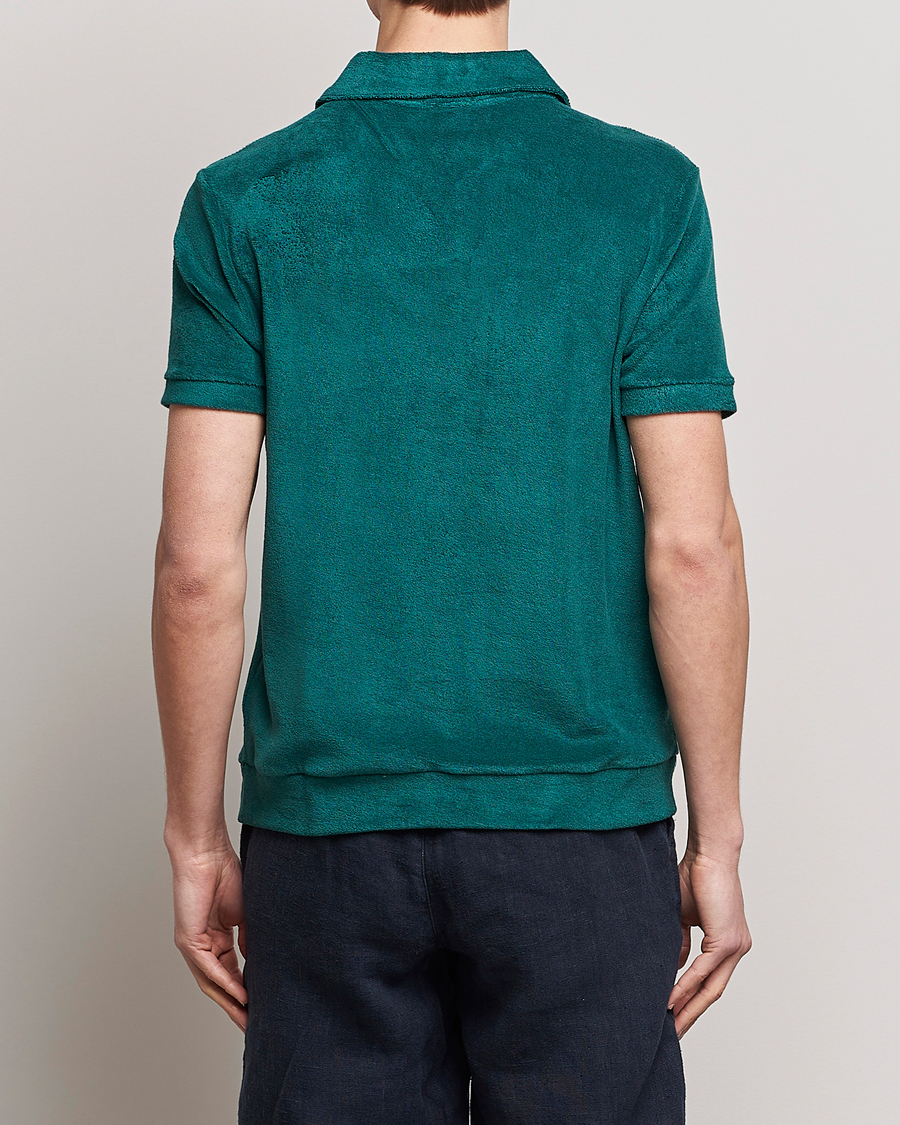 Herren | Poloshirts | The Resort Co | Terry Polo Shirt Emerald Green