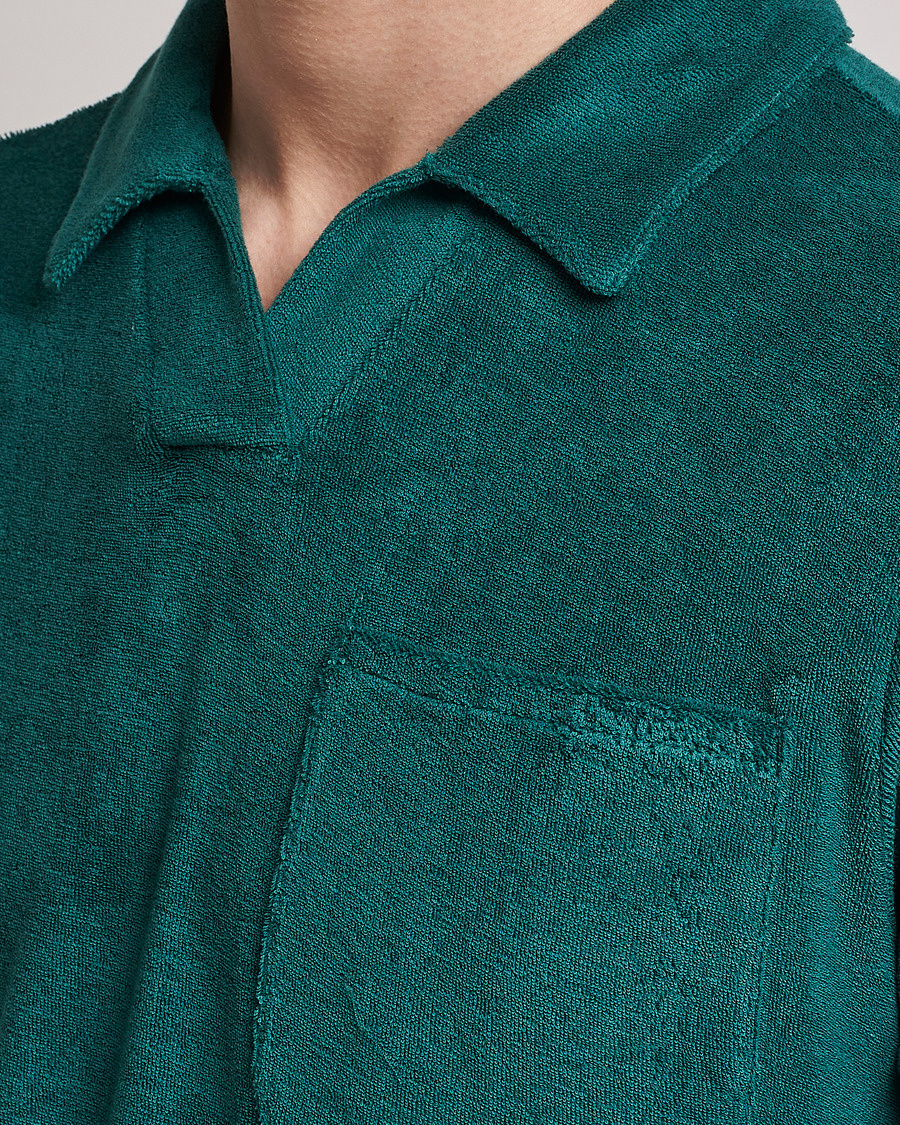 Herren | Poloshirts | The Resort Co | Terry Polo Shirt Emerald Green