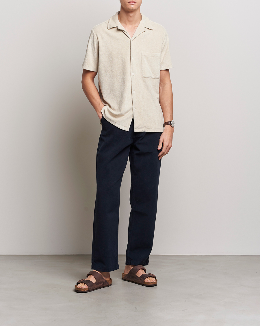 Herren | Hemden | A Day's March | Yamu Short Sleeve Terry Shirt Desert