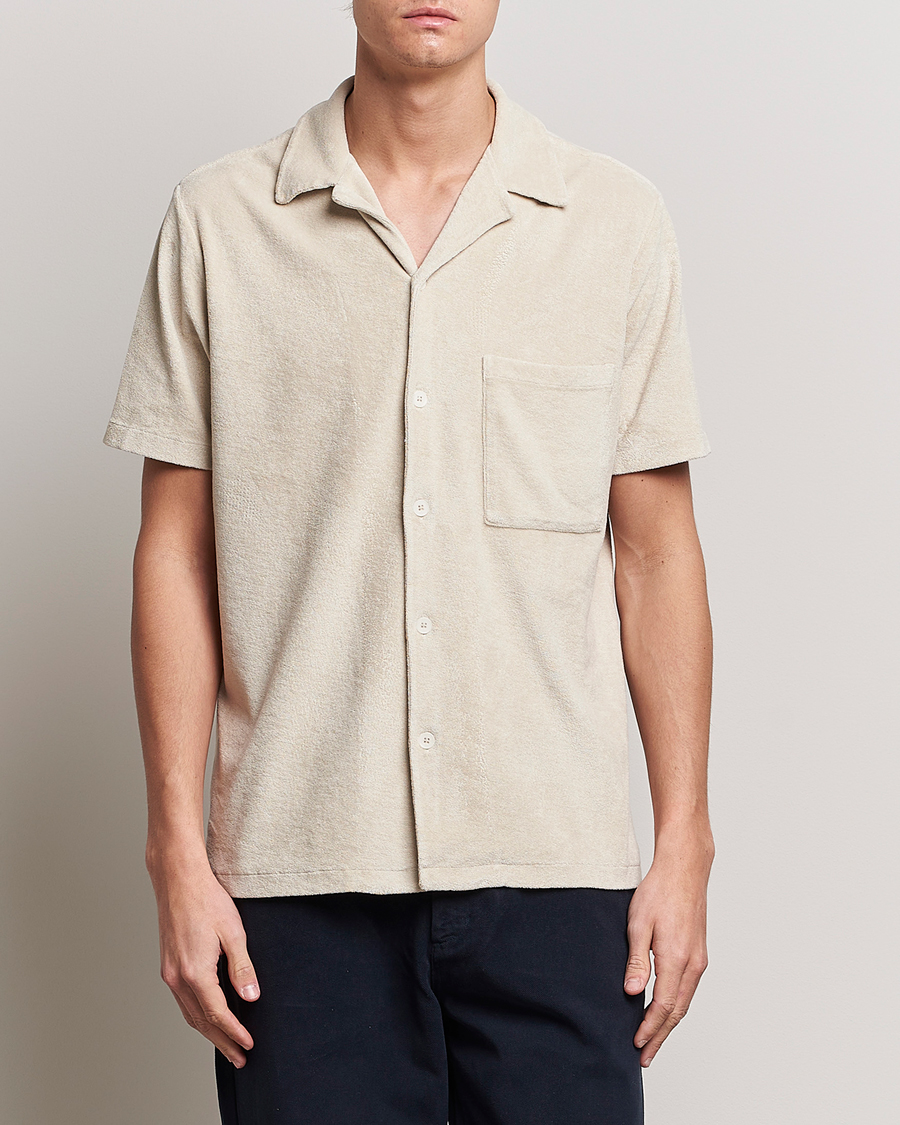 Herren | Hemden | A Day's March | Yamu Short Sleeve Terry Shirt Desert