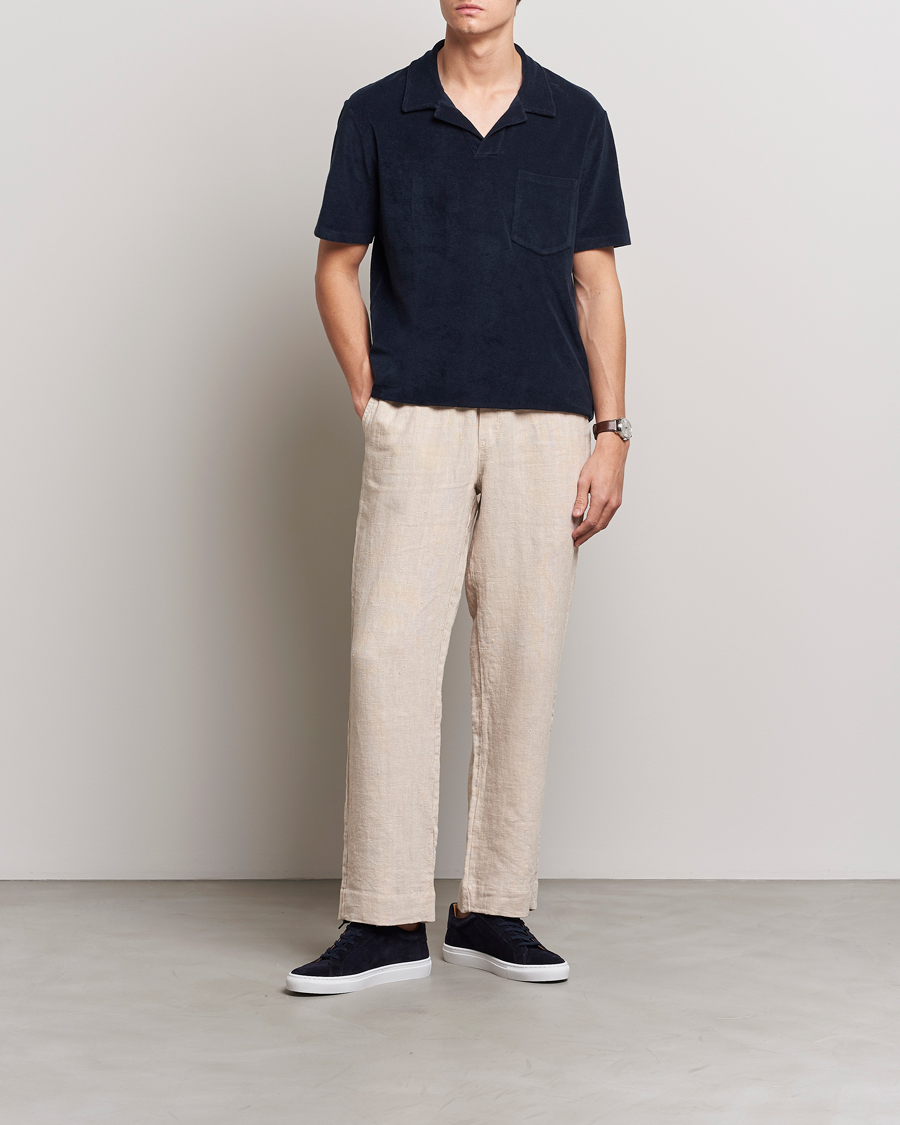 Herren | Poloshirts | A Day's March | Terry Polo Navy