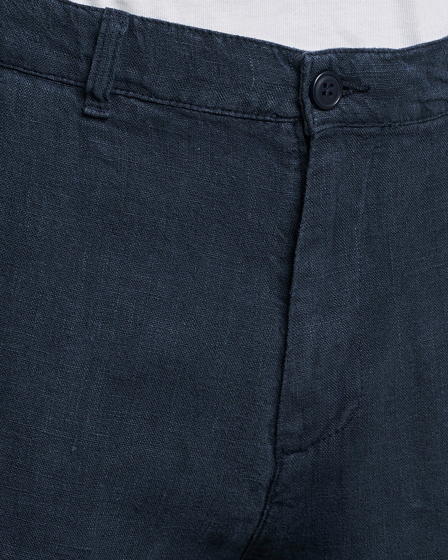 Herren | Hosen | A Day's March | Madu Linen Trouser Navy