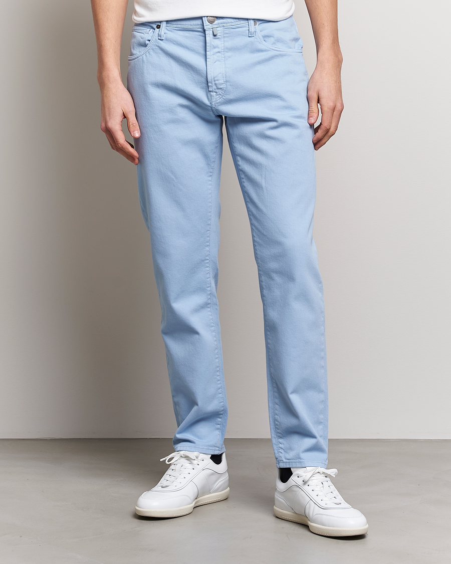 Herren | Hosen | Incotex | Cotton Stretch 5-Pocket Pants Light Blue