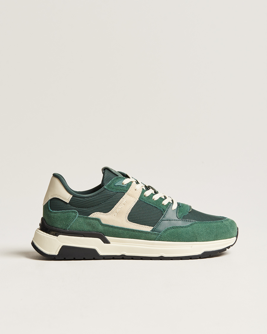Herren | GANT Jeuton Running Sneaker Tartan Green | GANT | Jeuton Running Sneaker Tartan Green