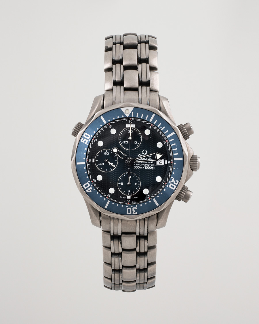 Herren | Omega Pre-Owned Seamaster Diver 300M Chrono 2298.80.00 Titan Blue | Omega Pre-Owned | Seamaster Diver 300M Chrono 2298.80.00 Titan Blue