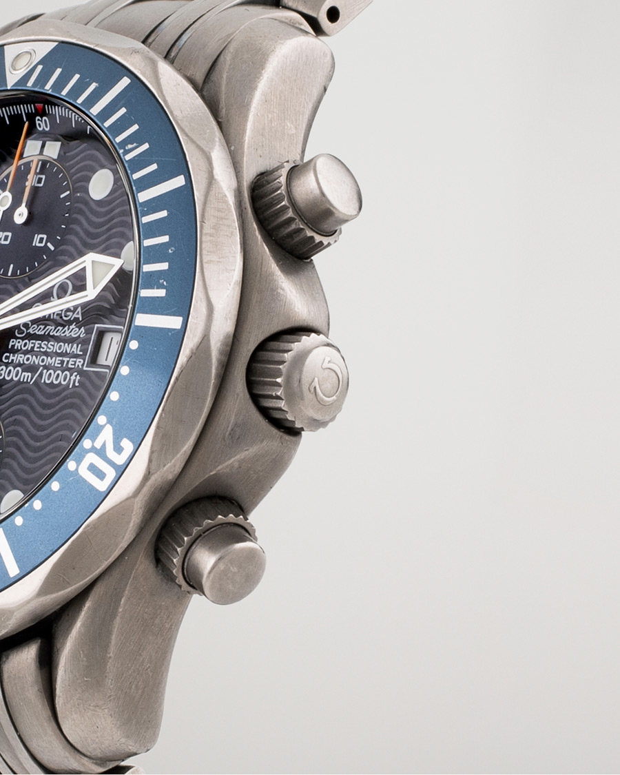 Herren | Omega Pre-Owned Seamaster Diver 300M Chrono 2298.80.00 Titan Blue | Omega Pre-Owned | Seamaster Diver 300M Chrono 2298.80.00 Titan Blue