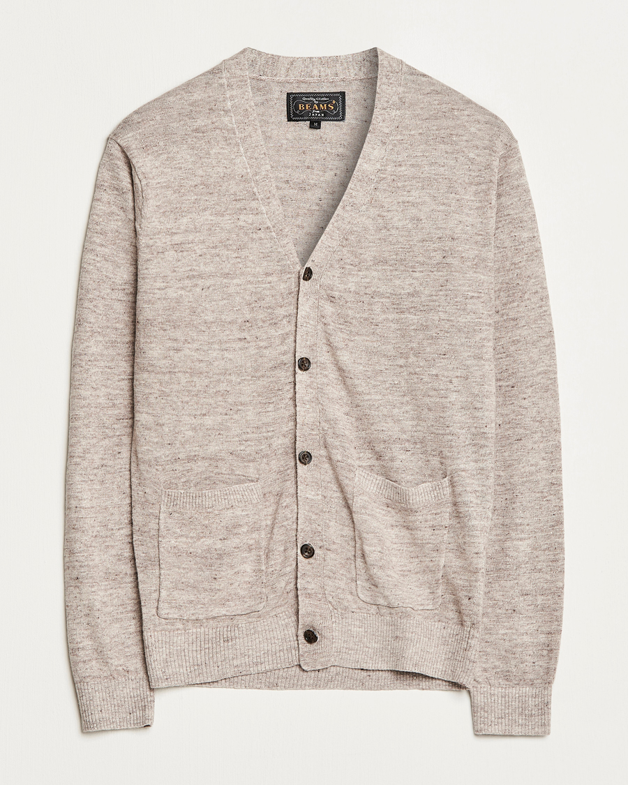 Herren | Pullover | BEAMS PLUS | Linen Cardigan Beige