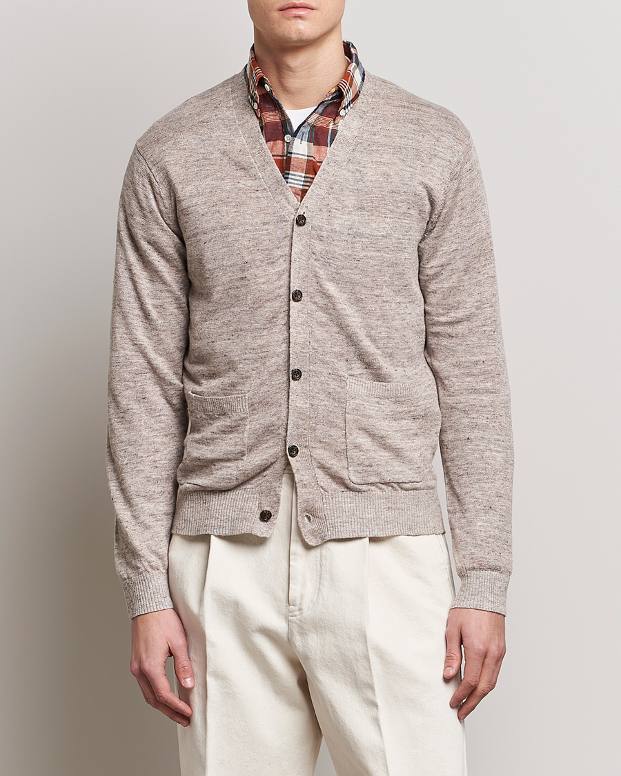 Herren | Pullover | BEAMS PLUS | Linen Cardigan Beige