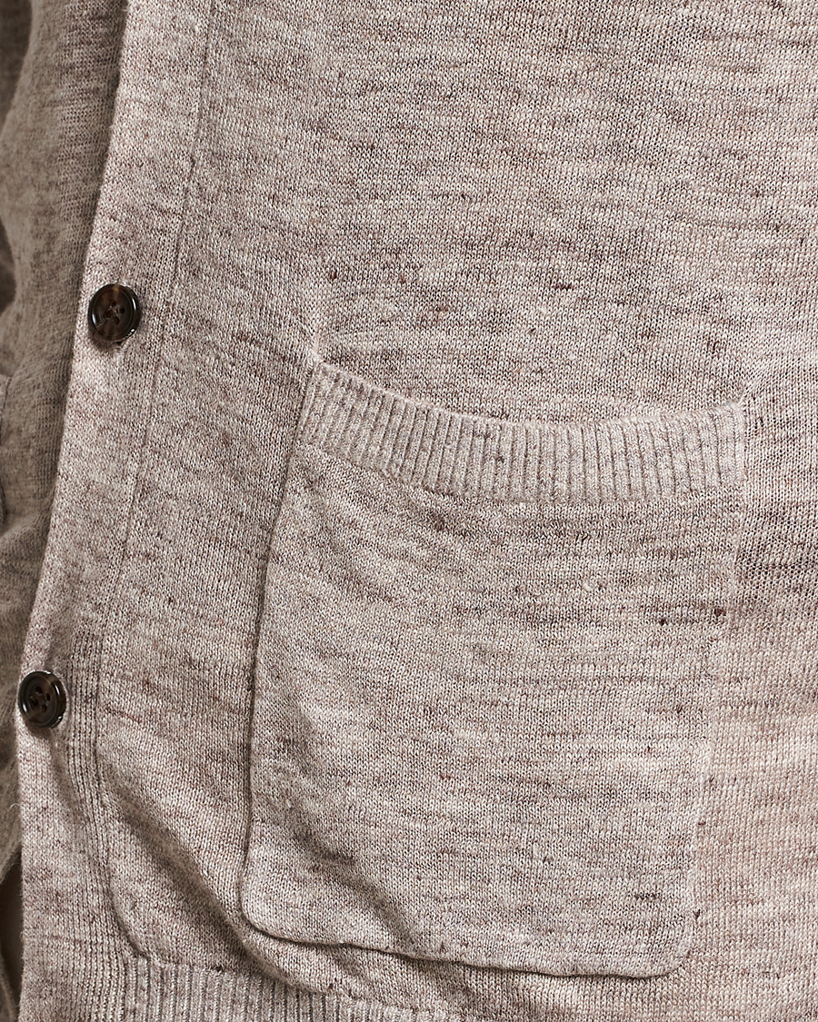 Herren | Pullover | BEAMS PLUS | Linen Cardigan Beige
