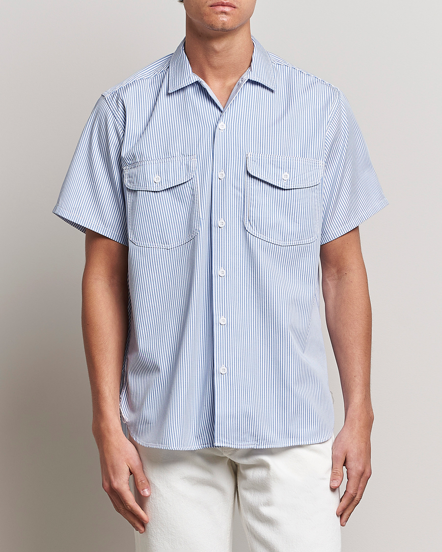 Herren | Hemden | BEAMS PLUS | Short Sleeve Work Shirt Light Blue