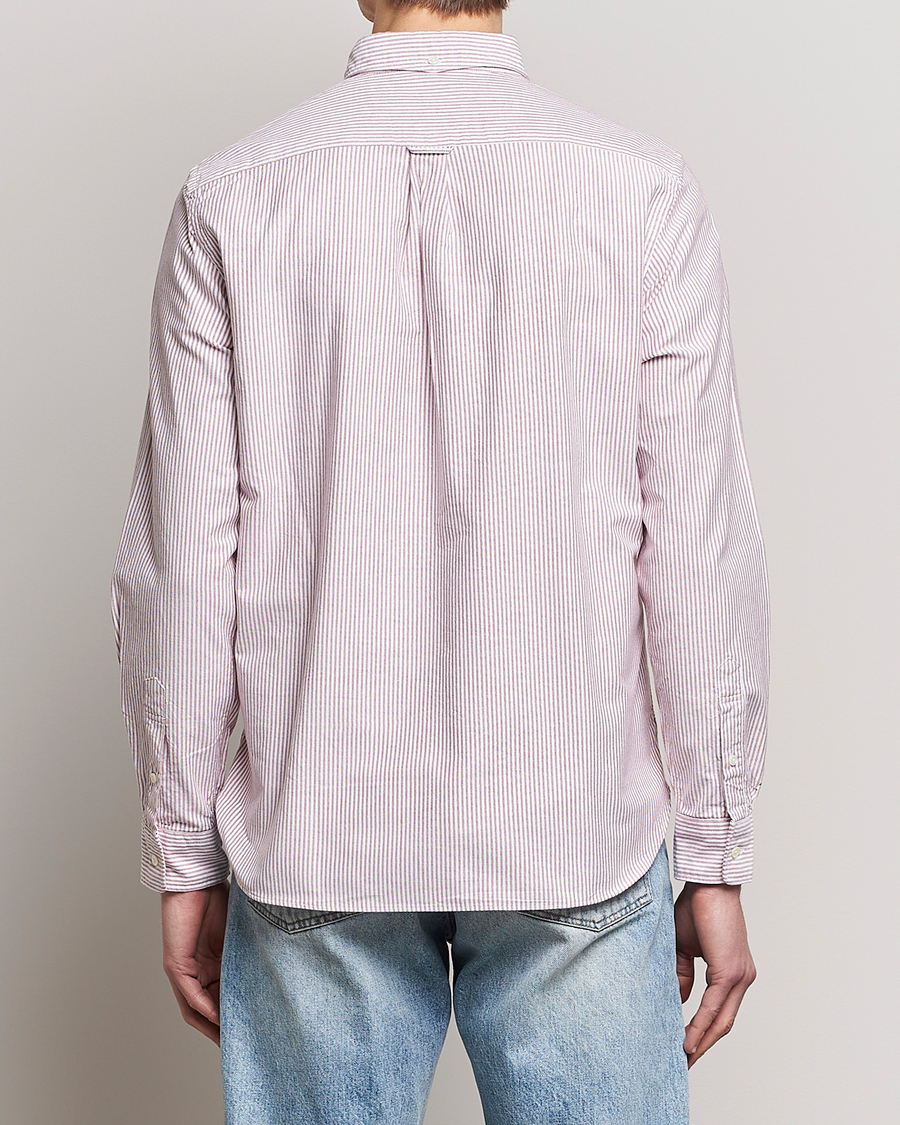 Herren | Hemden | BEAMS PLUS | Oxford Button Down Shirt Wine Stripe