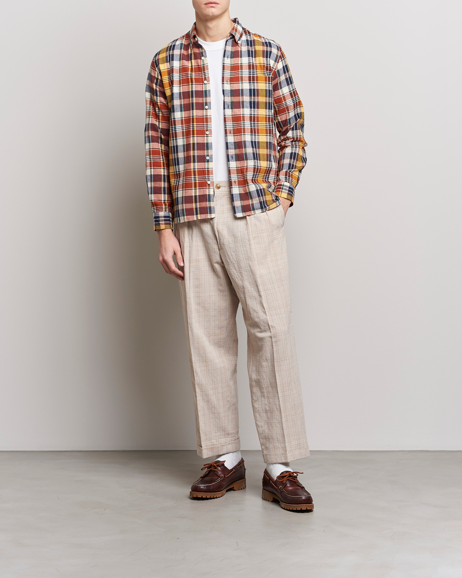 Herren | Hemden | BEAMS PLUS | Indian Madras Button Down Shirt Brown Check
