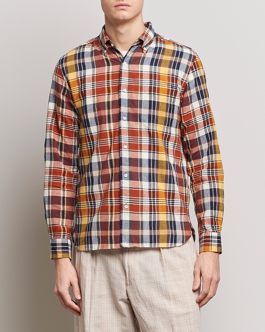 Herren | Hemden | BEAMS PLUS | Indian Madras Button Down Shirt Brown Check