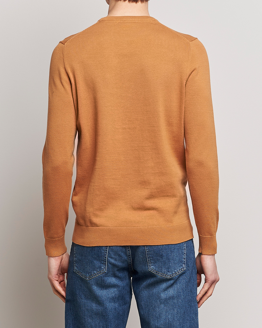 Herren | Pullover | Lyle & Scott | Crew Neck Cotton Sweater Sand Burned