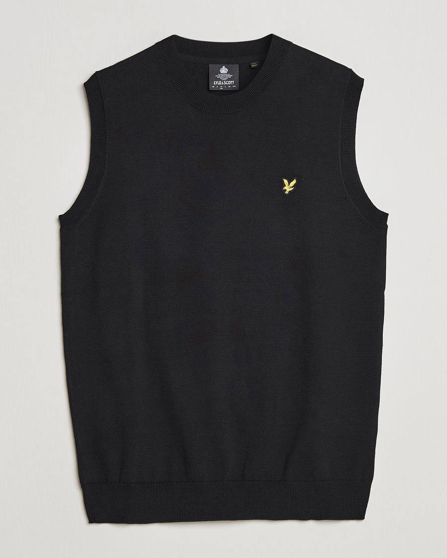 Herren | Pullover | Lyle & Scott | Cotton Vest Black