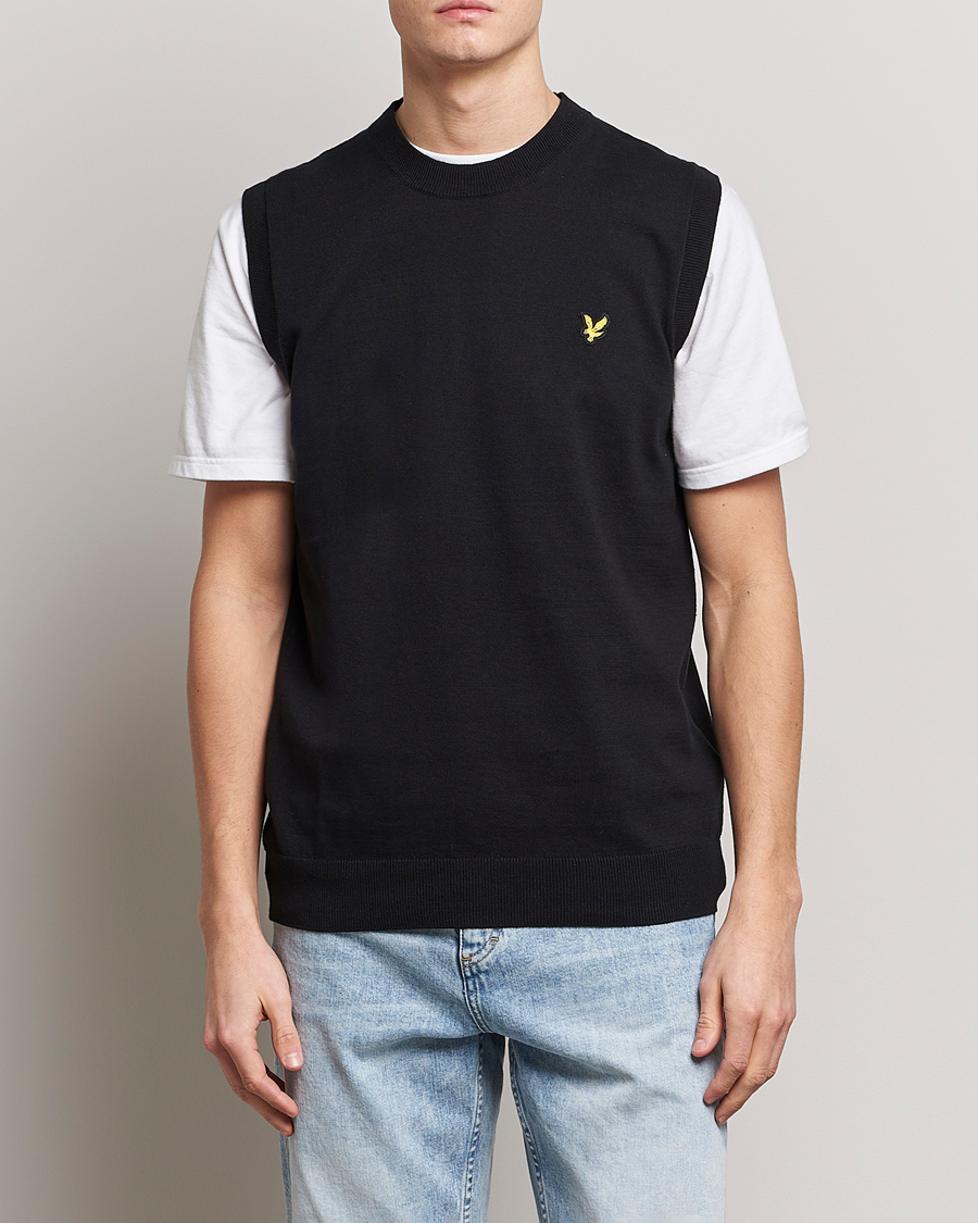 Herren | Pullover | Lyle & Scott | Cotton Vest Black