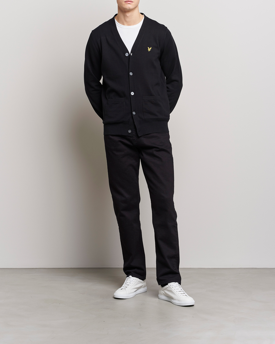Herren | Pullover | Lyle & Scott | Cotton Cardigan Black