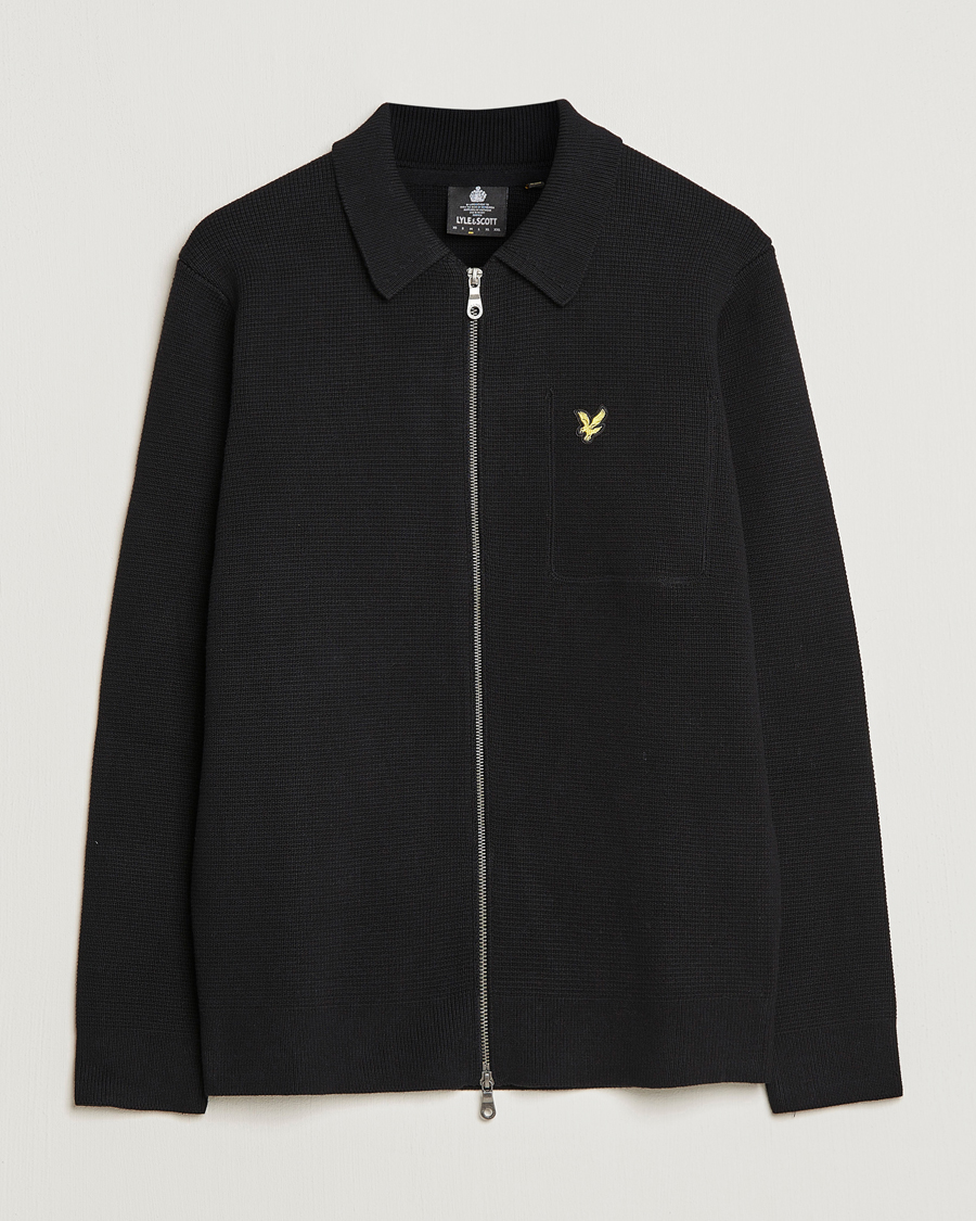 Herren | Pullover | Lyle & Scott | Milano Full Zip Sweater Black