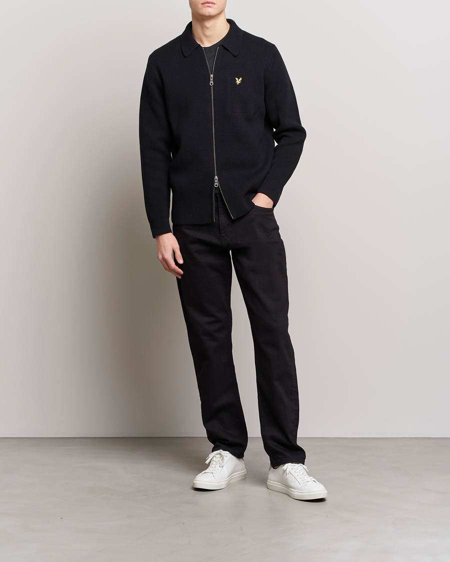Herren | Pullover | Lyle & Scott | Milano Full Zip Sweater Black