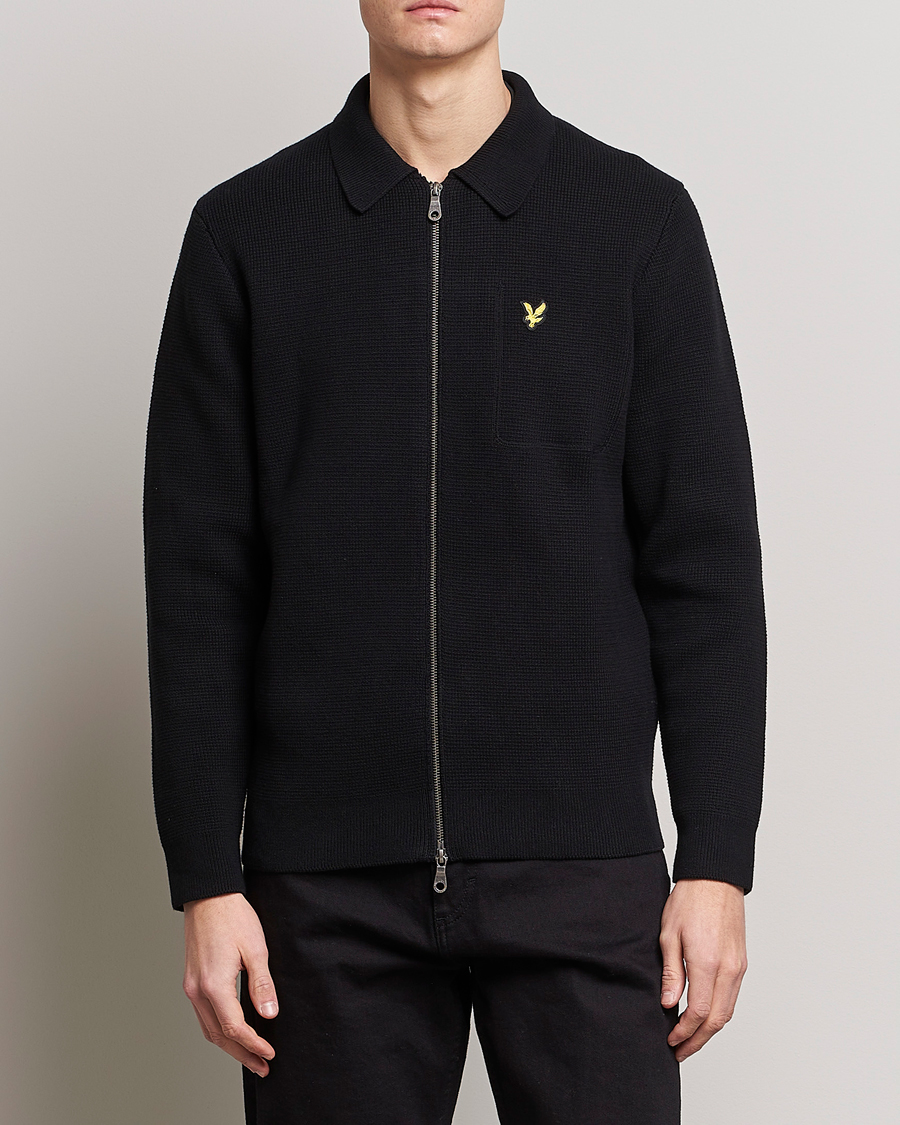 Herren | Pullover | Lyle & Scott | Milano Full Zip Sweater Black