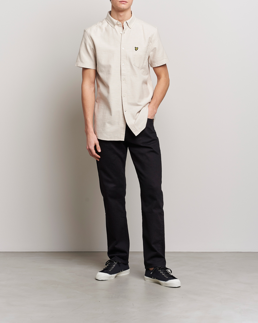 Herren | Hemden | Lyle & Scott | Cotton Slub Short Sleeve Shirt Cove