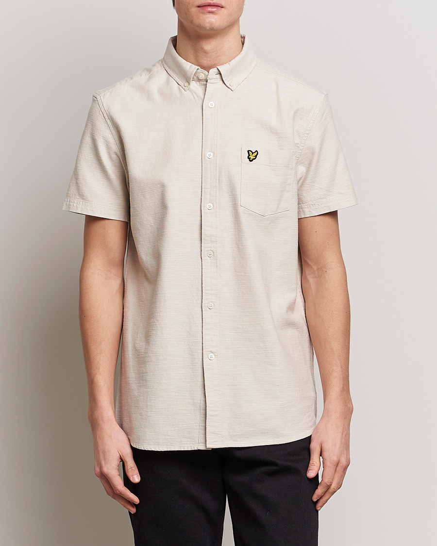 Herren | Hemden | Lyle & Scott | Cotton Slub Short Sleeve Shirt Cove