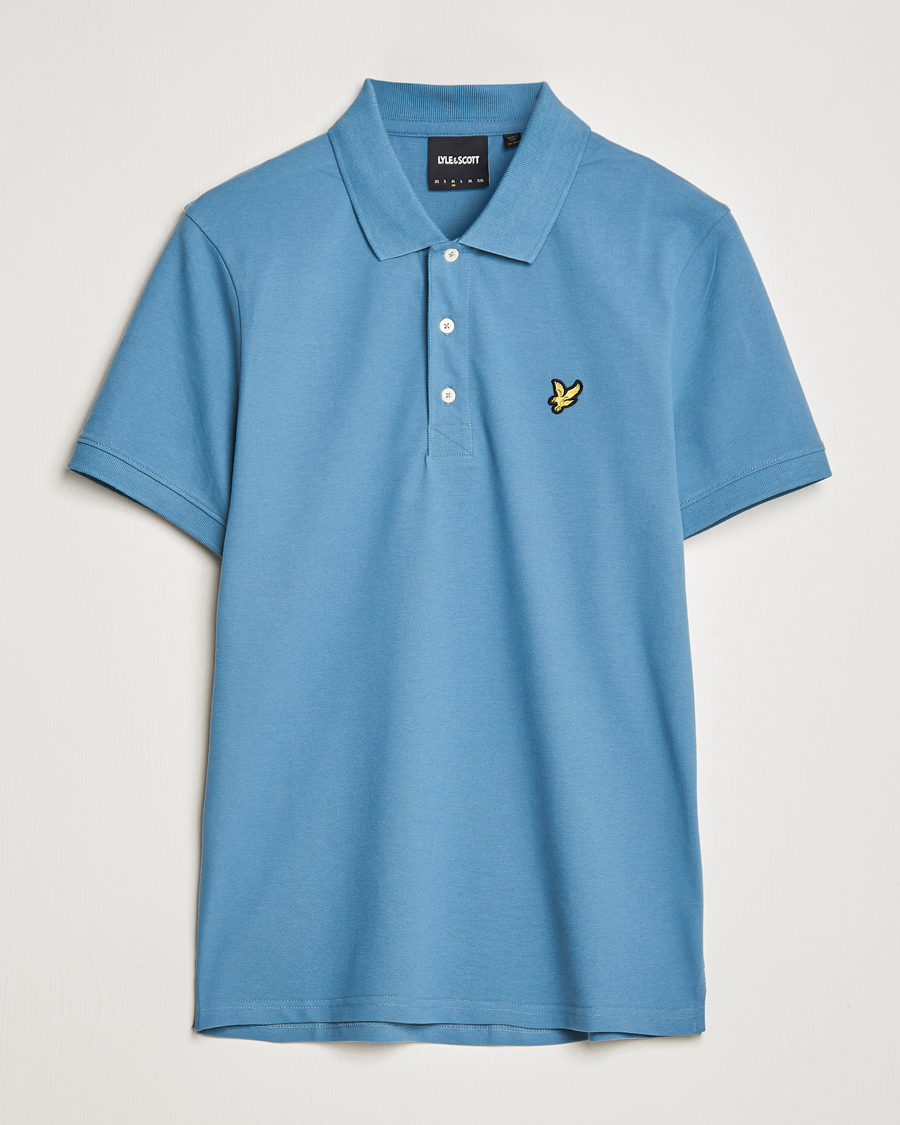 Herren | Poloshirts | Lyle & Scott | Plain Pique Polo Skipton Blue