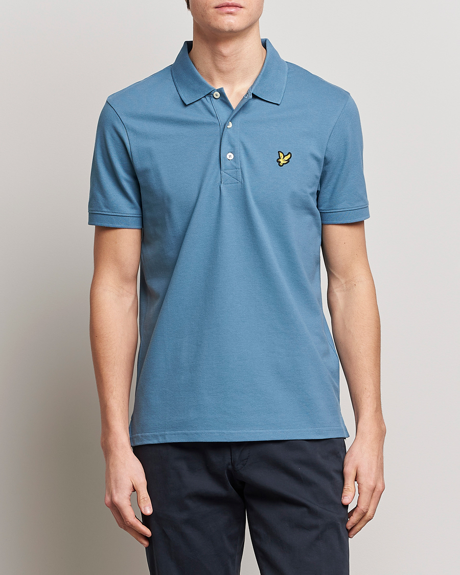 Herren | Poloshirts | Lyle & Scott | Plain Pique Polo Skipton Blue