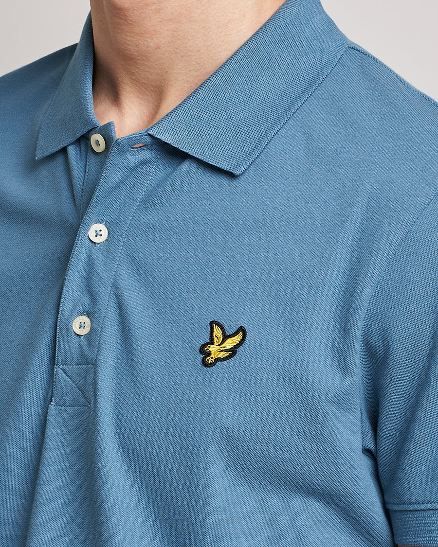 Herren | Poloshirts | Lyle & Scott | Plain Pique Polo Skipton Blue
