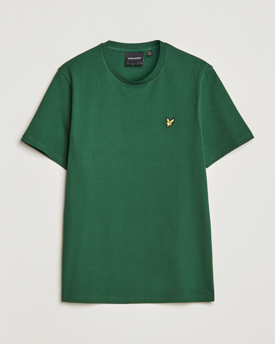 Herren | T-Shirts | Lyle & Scott | Crew Neck Organic Cotton Tee English Green