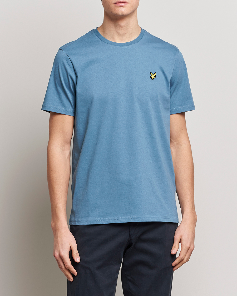 Herren | T-Shirts | Lyle & Scott | Crew Neck Organic Cotton Tee Skipton Blue