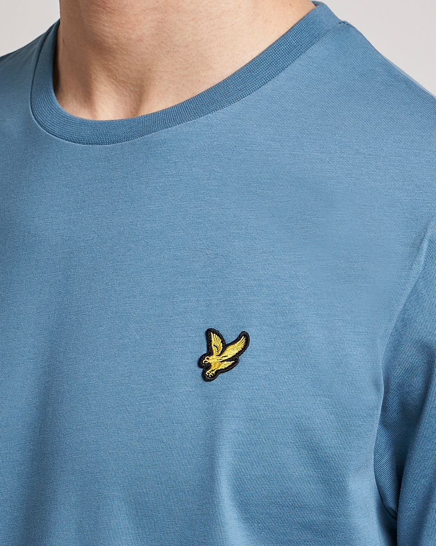 Herren | T-Shirts | Lyle & Scott | Crew Neck Organic Cotton Tee Skipton Blue