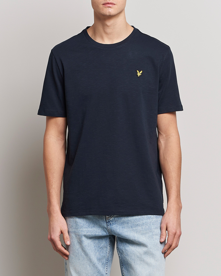 Herren | T-Shirts | Lyle & Scott | Slub T-Shirt Dark Navy