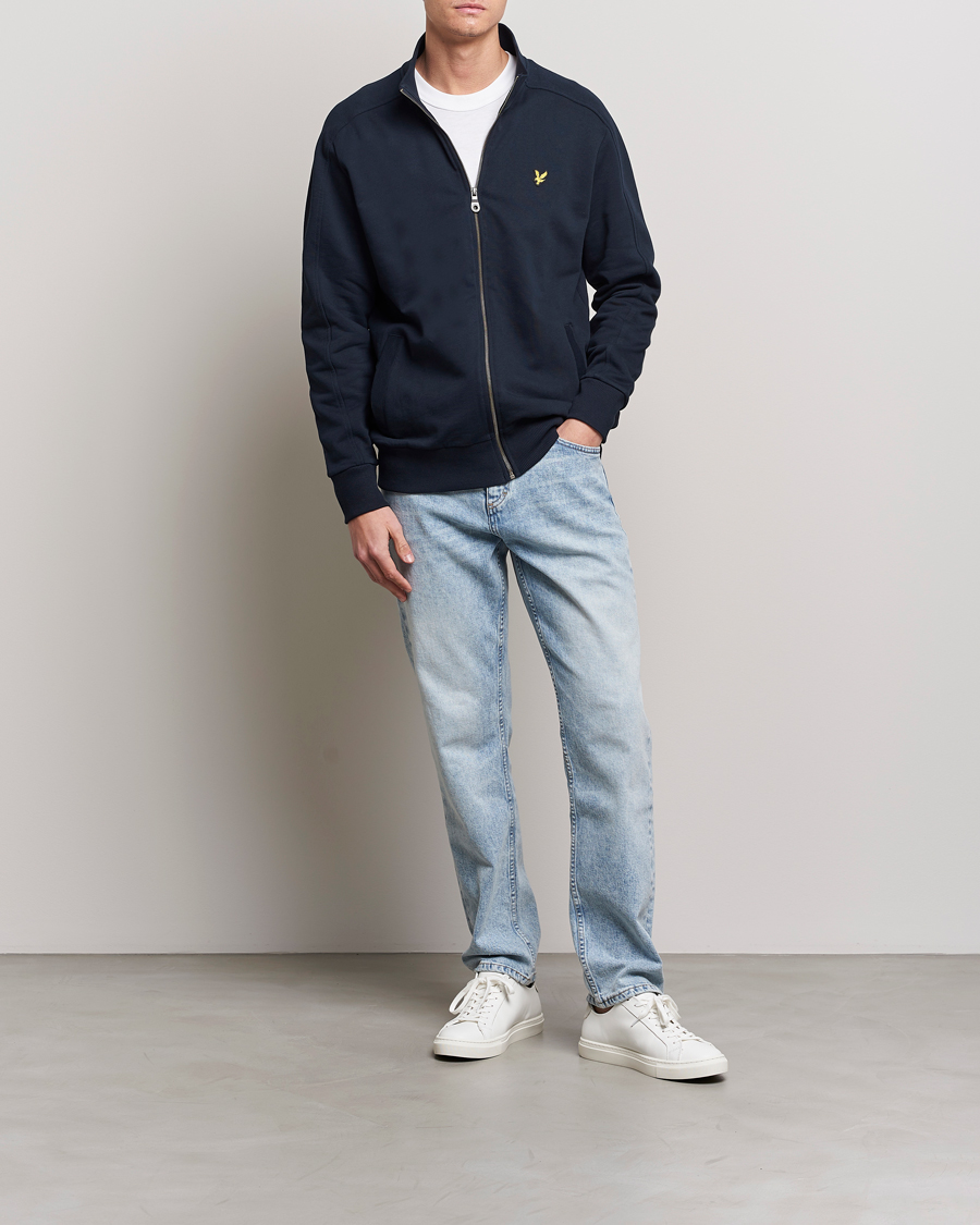 Herren | Pullover | Lyle & Scott | Track Full Zip Sweater Dark Navy