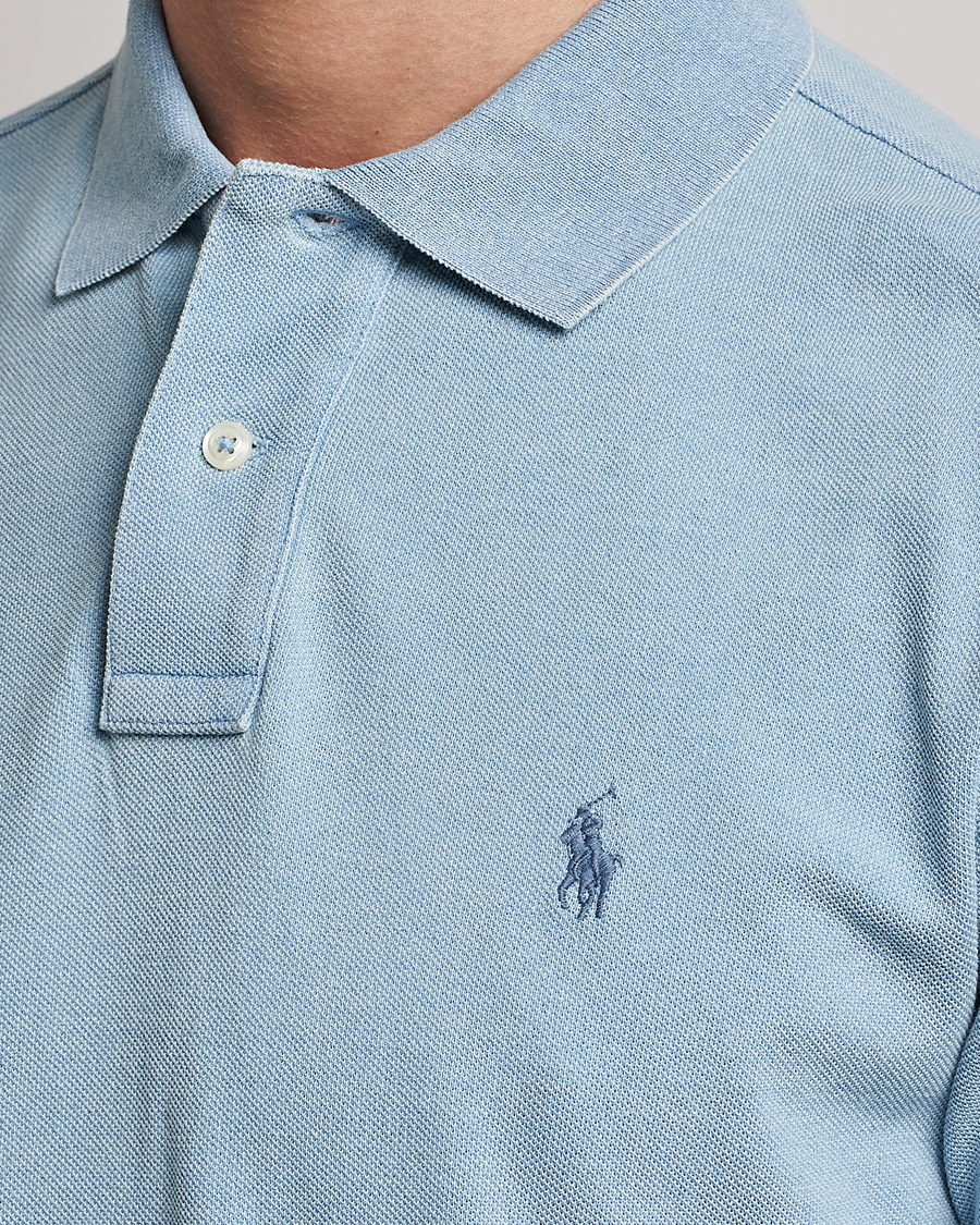 Herren | Poloshirts | Polo Ralph Lauren | Custom Slim Fit Polo Light Indigo