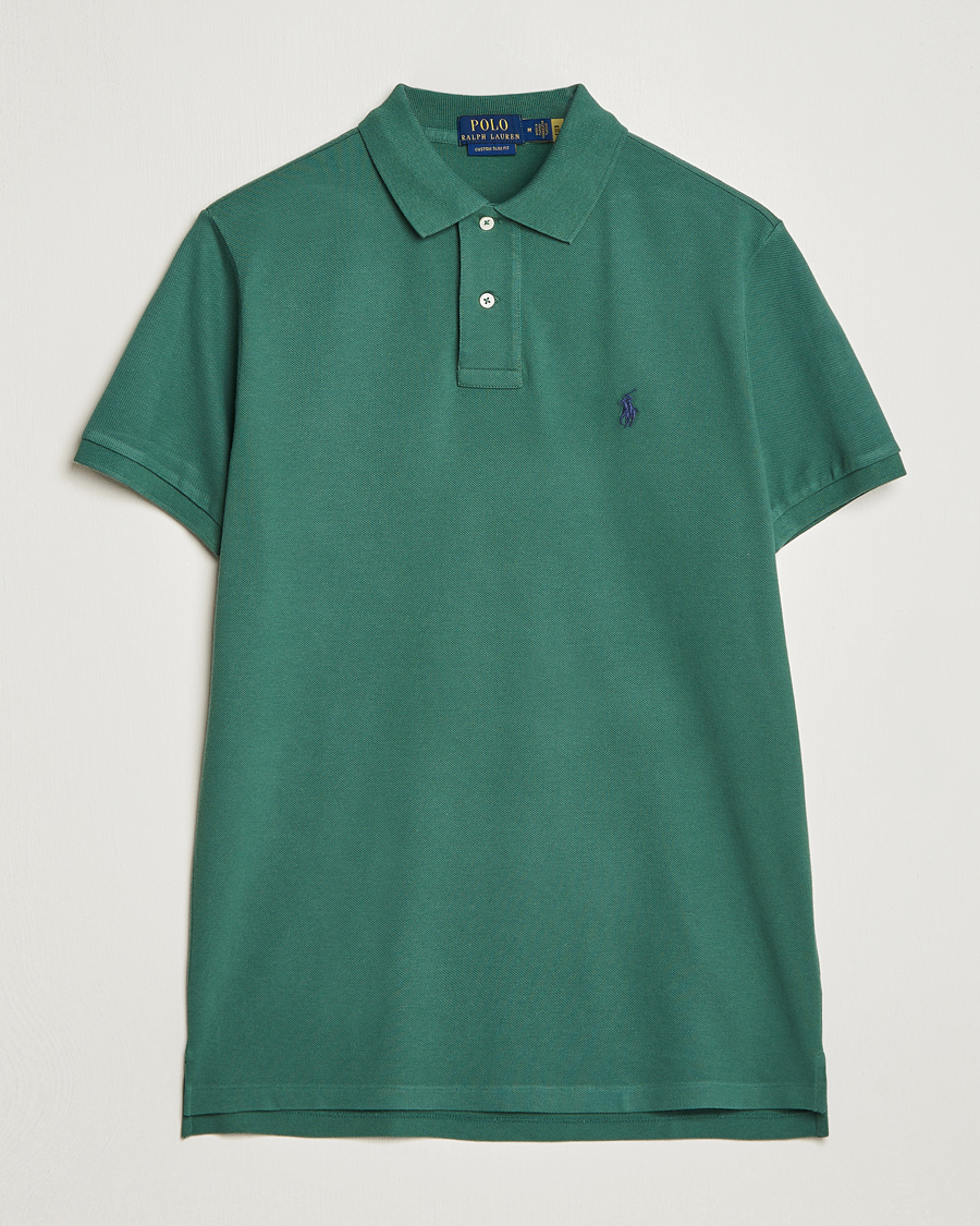 Herren | Poloshirts | Polo Ralph Lauren | Custom Slim Fit Polo Washed Forest