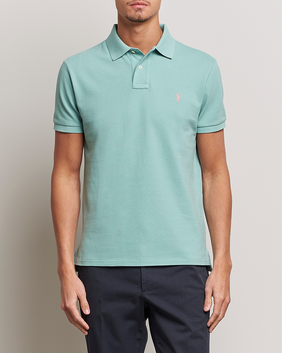 Herren | Poloshirts | Polo Ralph Lauren | Custom Slim Fit Polo Essex Green
